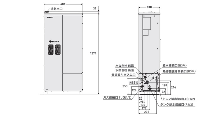 外形寸法図