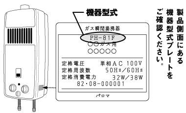 対象となる機器の確認方法