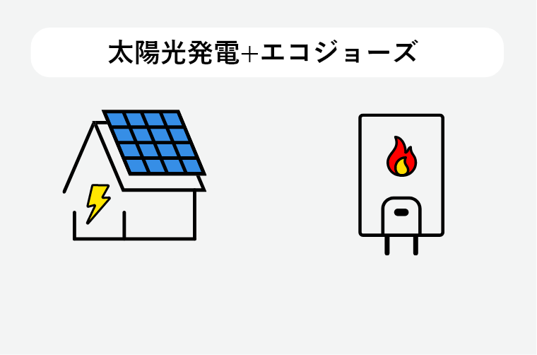 太陽光発電+エコジョーズ