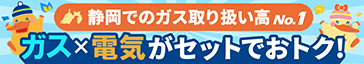 ガス×電気がセットでおトク！